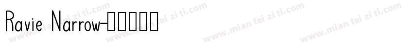 Ravie Narrow字体转换